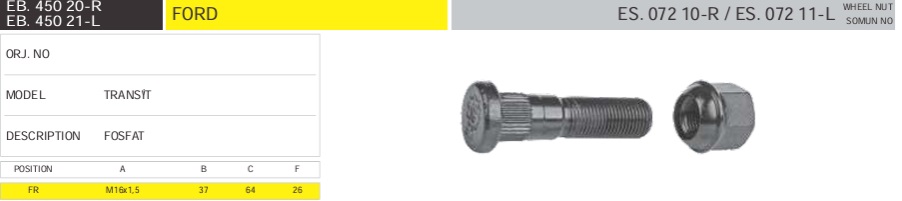 BİJON FORD TRANSİT ÖN -L-